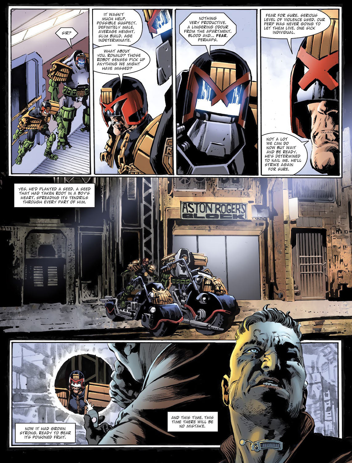 2000AD #2467 p.04 - Crime Scene Investigation Concludes!
