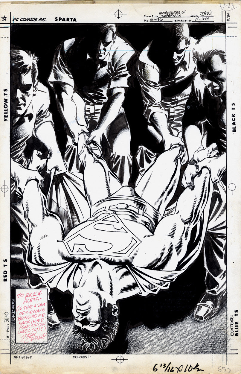 Ordway, Jerry - Adventures of Superman #436 - Cover!