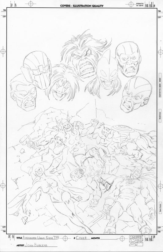 Buscema, John - Avengers Under Siege TPB Cover!