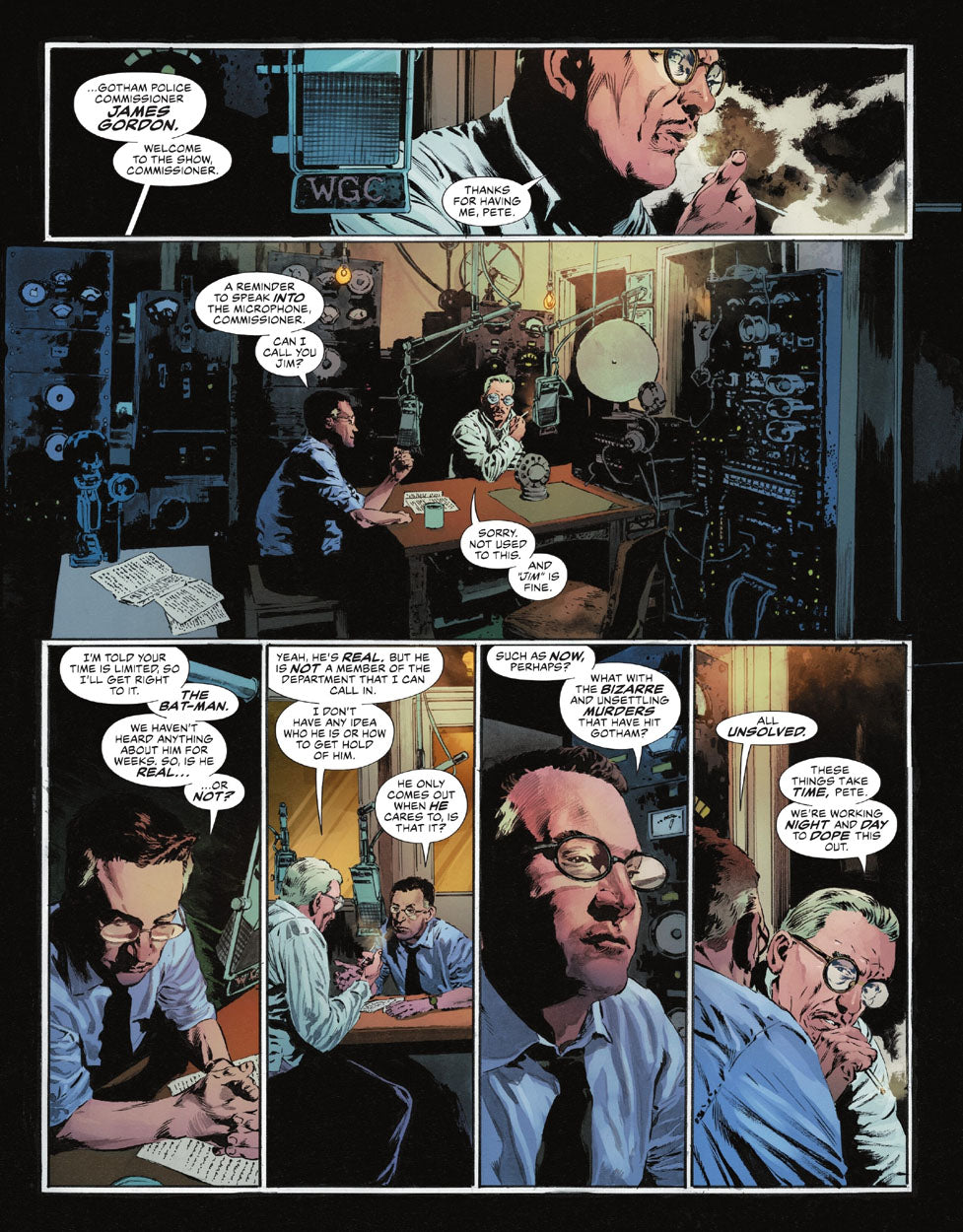 The Bat-Man: Second Knight #1 p.04 - Gordon is Interviewed