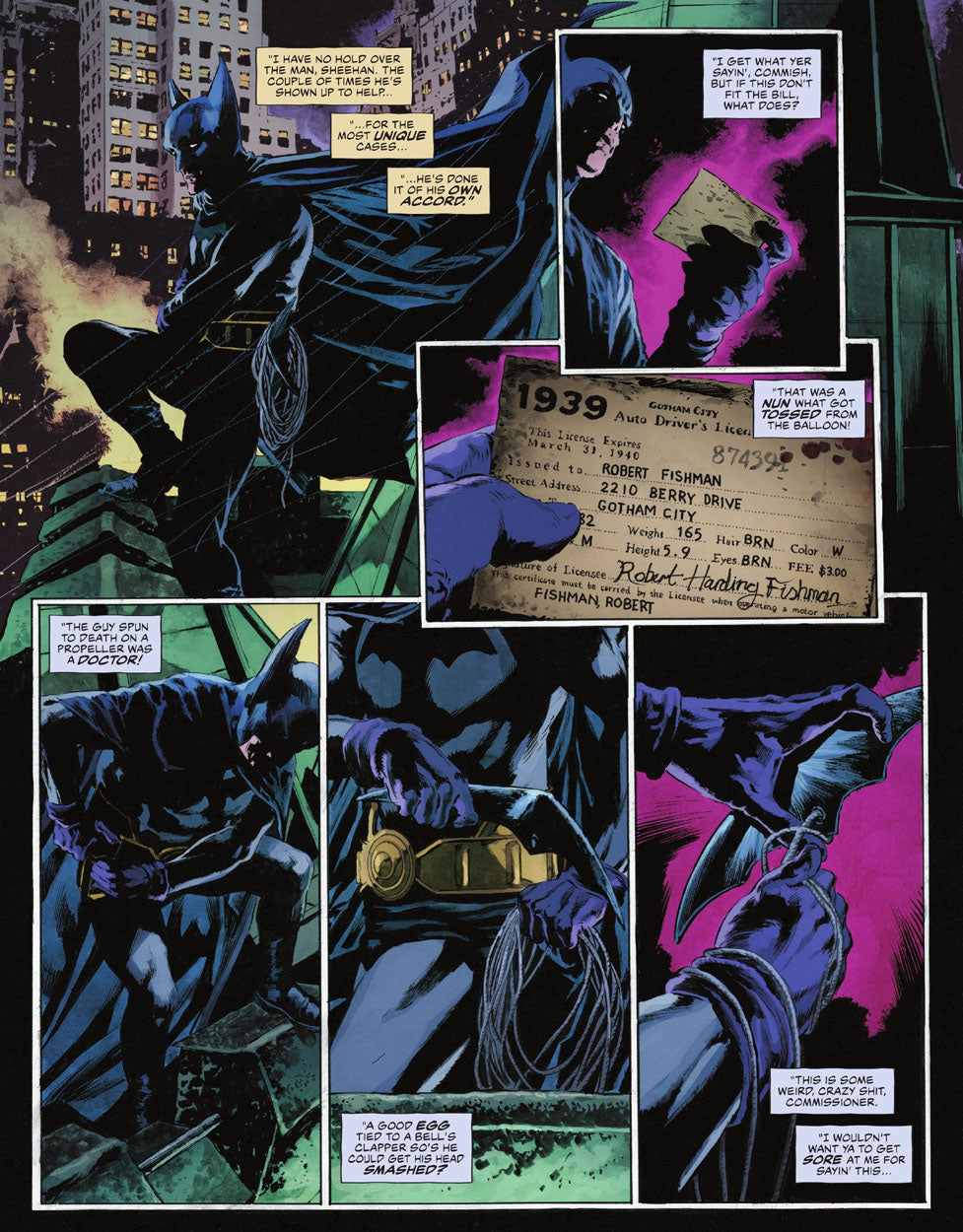 The Bat-Man: Second Knight #1 p.09 - Rooftop Batman!