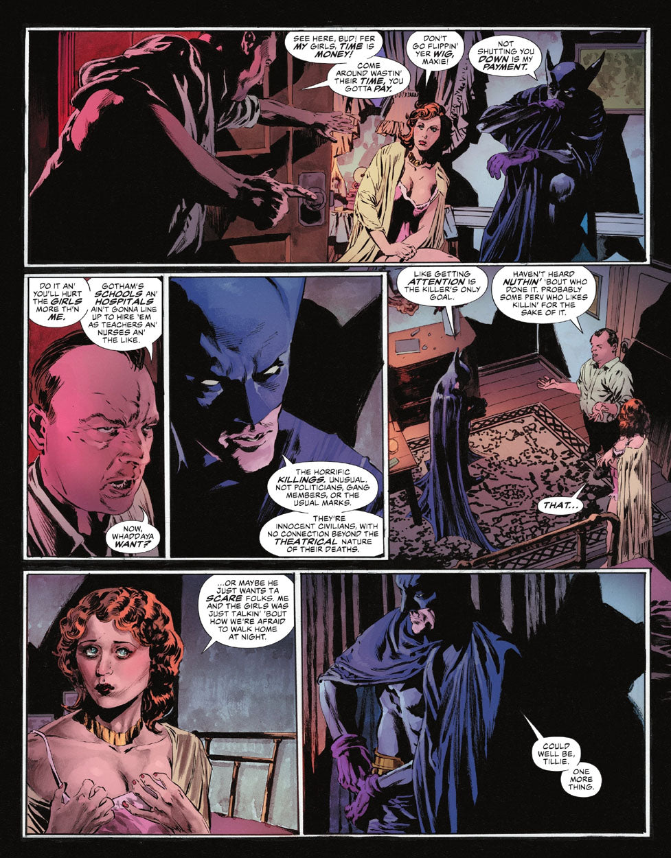 The Bat-Man: Second Knight #1 p.12 - Batman & Maxie Chat!