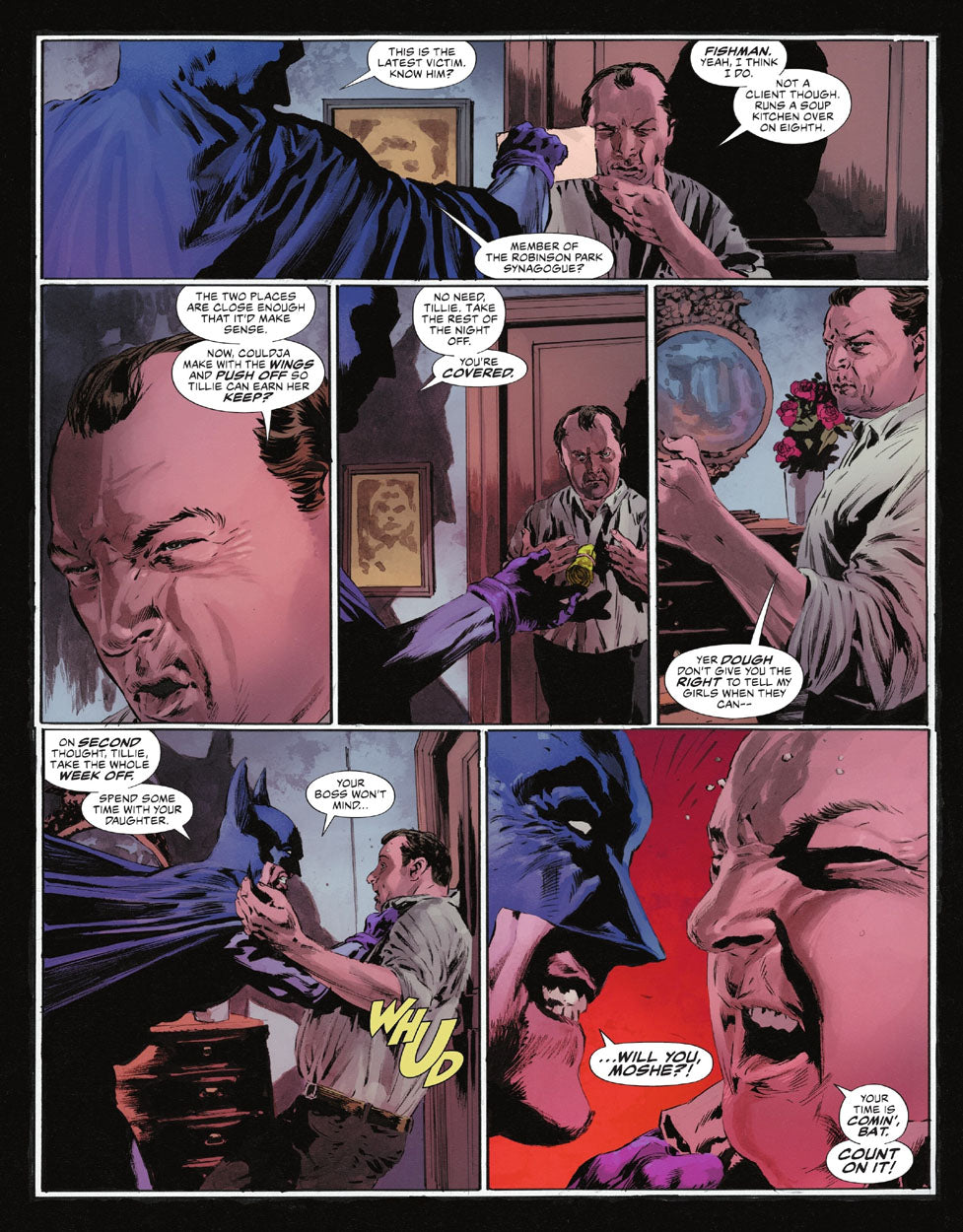 The Bat-Man: Second Knight #1 p.13 - Batman & Maxie Chat!