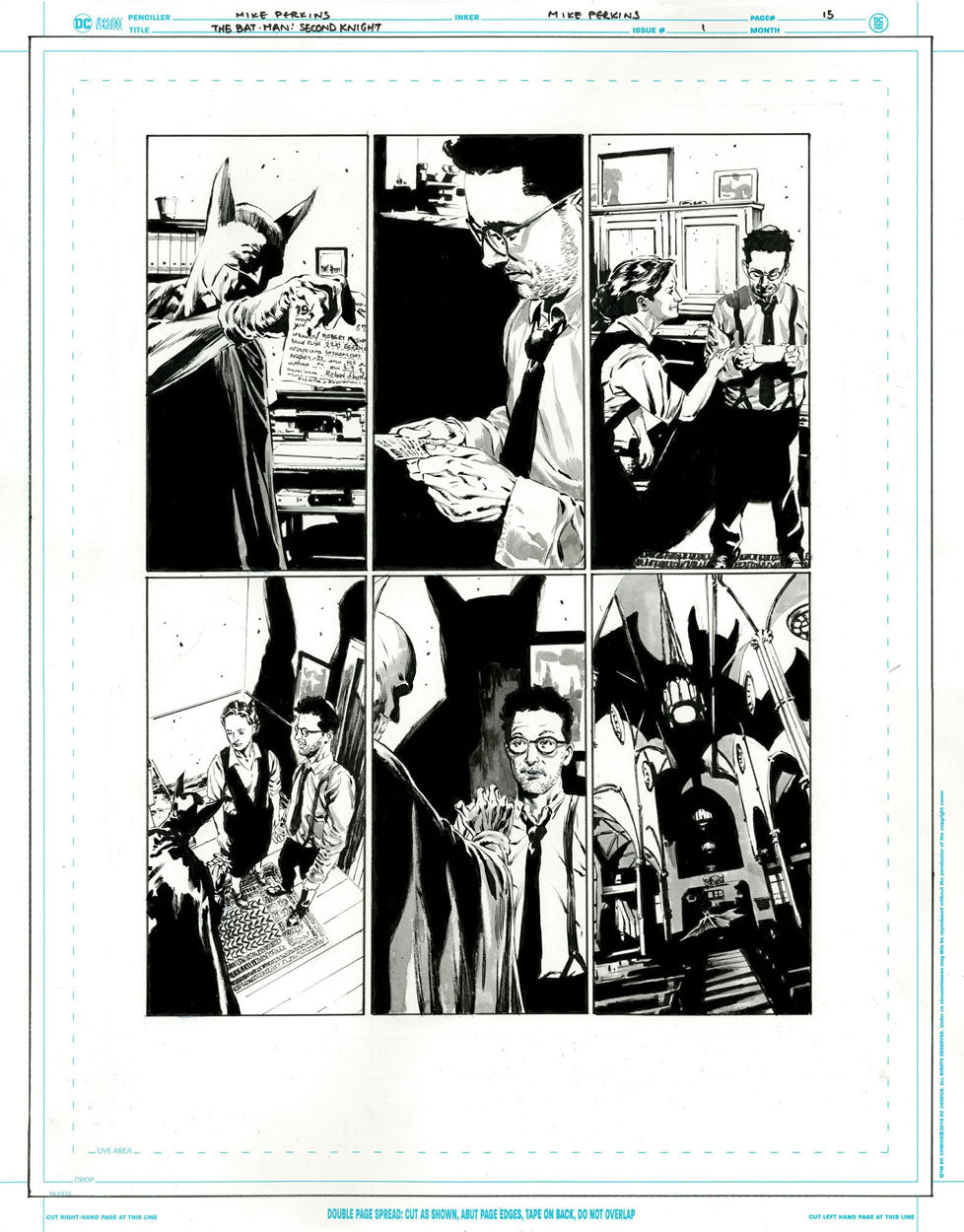 The Bat-Man: Second Knight #1 p.15 - Batman with Rabbi Cohen