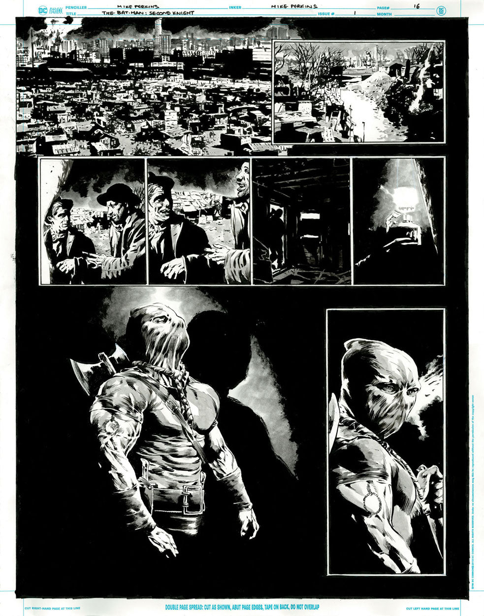 The Bat-Man: Second Knight #1 p.16 - Hangman Half-Splash!