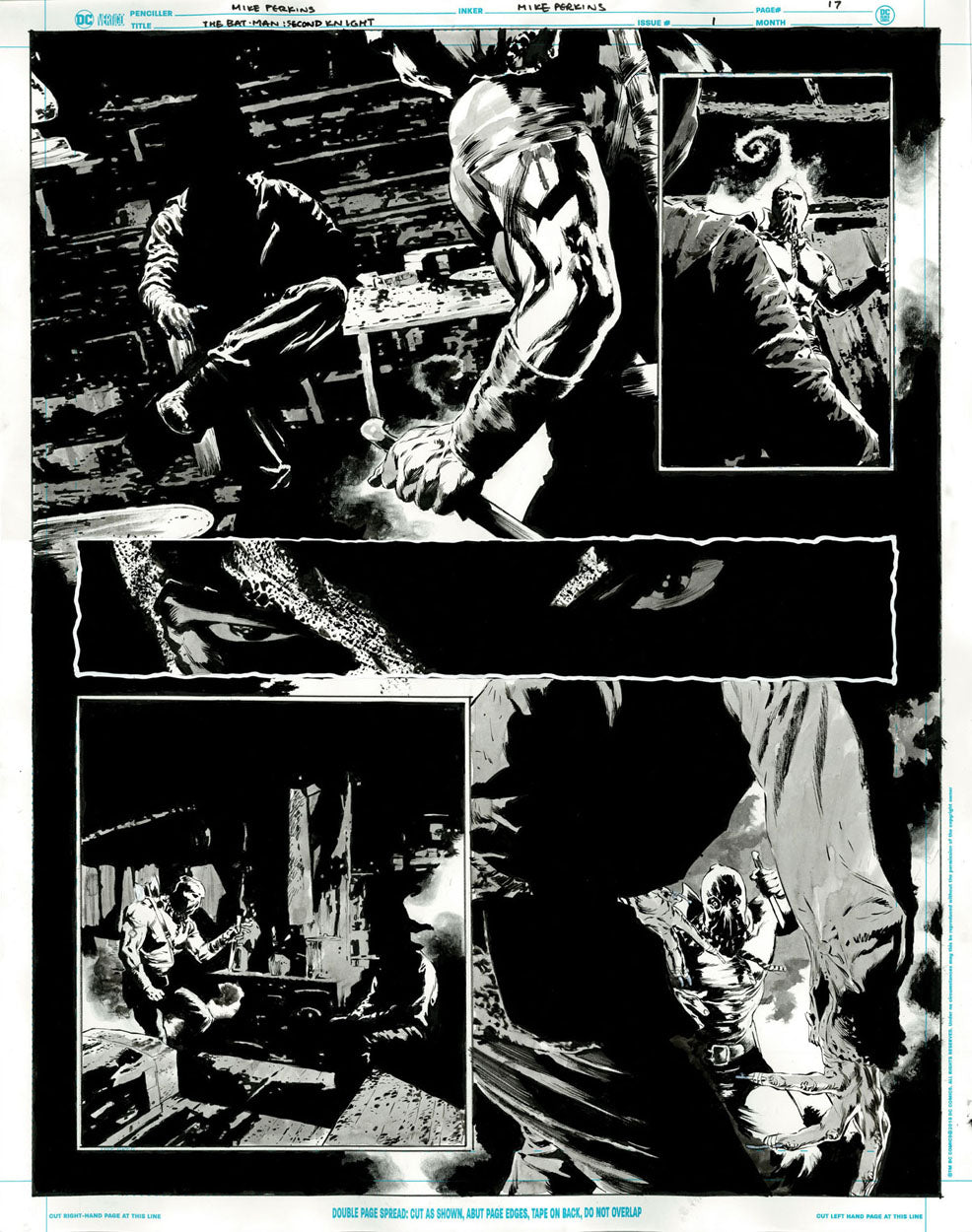 The Bat-Man: Second Knight #1 p.17 - 1st Scarecrow vs Hangman!