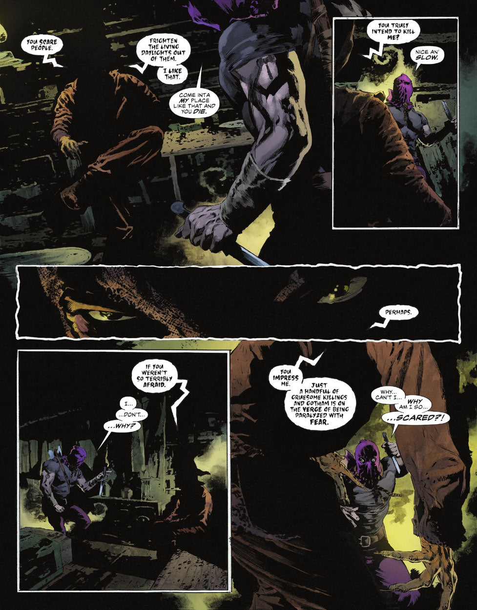 The Bat-Man: Second Knight #1 p.17 - 1st Scarecrow vs Hangman!