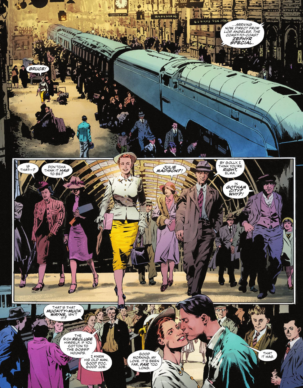 The Bat-Man: Second Knight #1 p.19 - Julie Returns in Train of Dreams!
