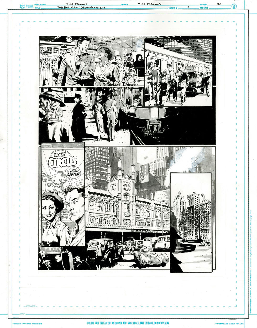 The Bat-Man: Second Knight #1 p.20 - Flying Graysons Cameo!