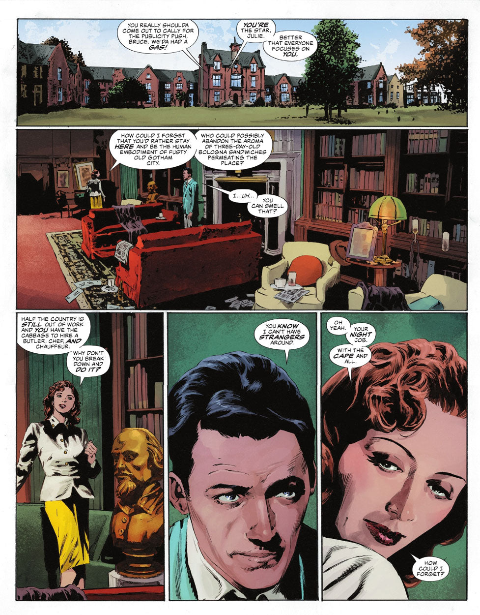 The Bat-Man: Second Knight #1 p.22 - Bruce & Julie!