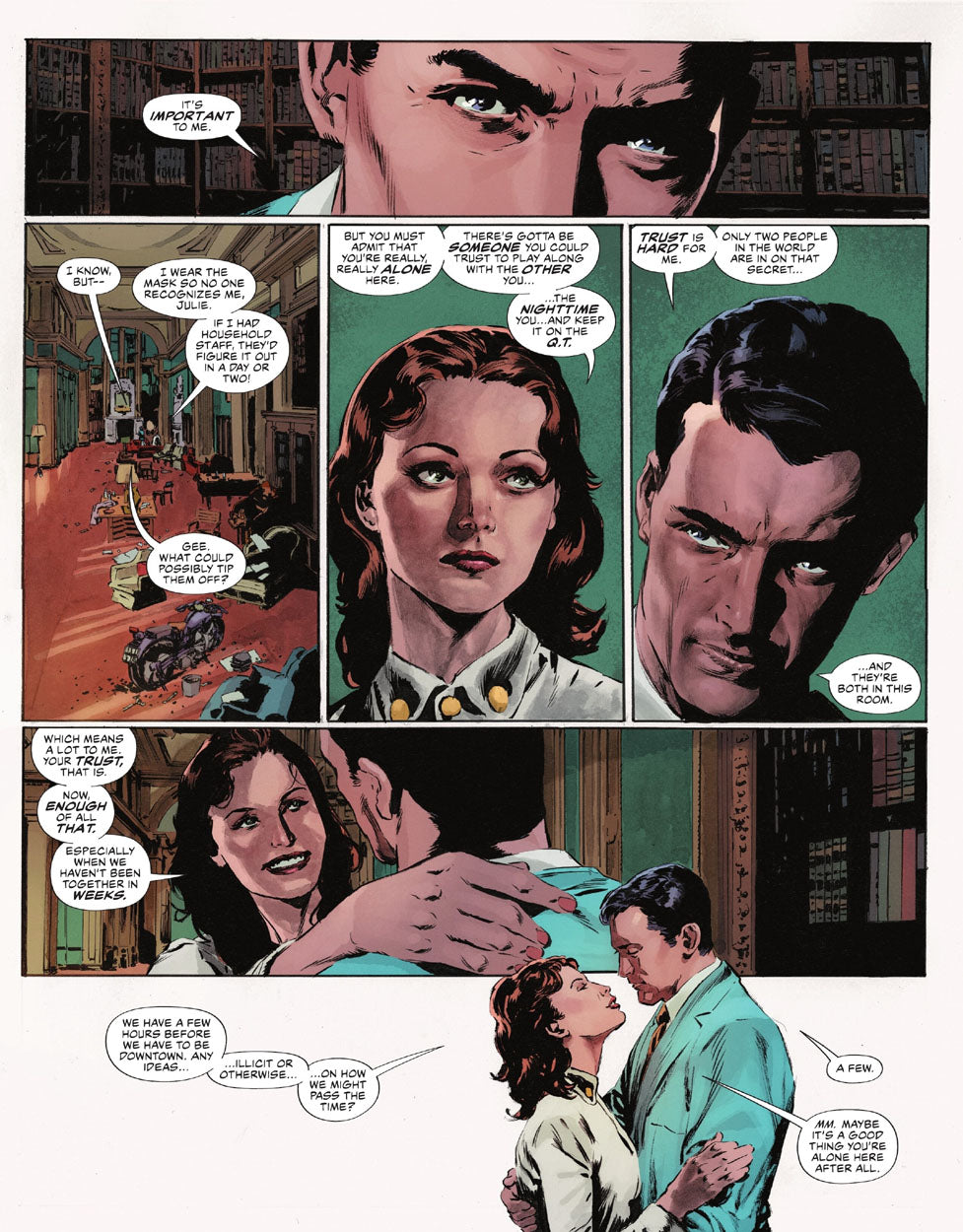 The Bat-Man: Second Knight #1 p.23 - Bruce & Julie!