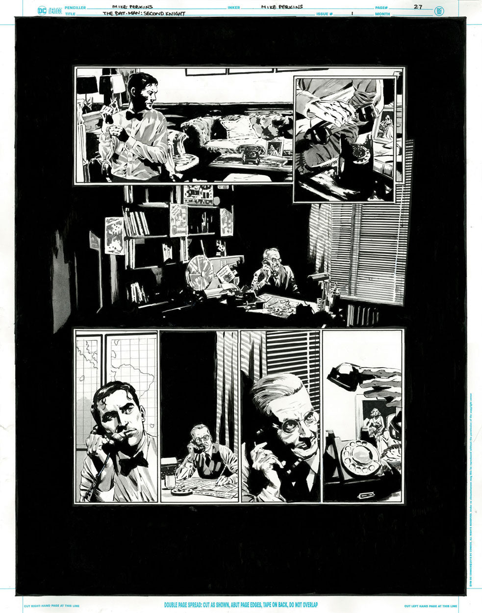 The Bat-Man: Second Knight #1 p.27 - Commissioner Gordon Calls Bruce
