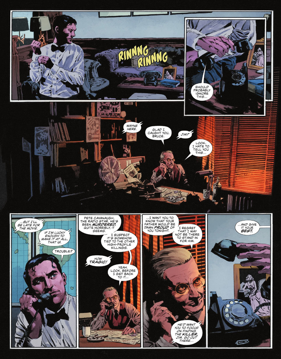 The Bat-Man: Second Knight #1 p.27 - Commissioner Gordon Calls Bruce