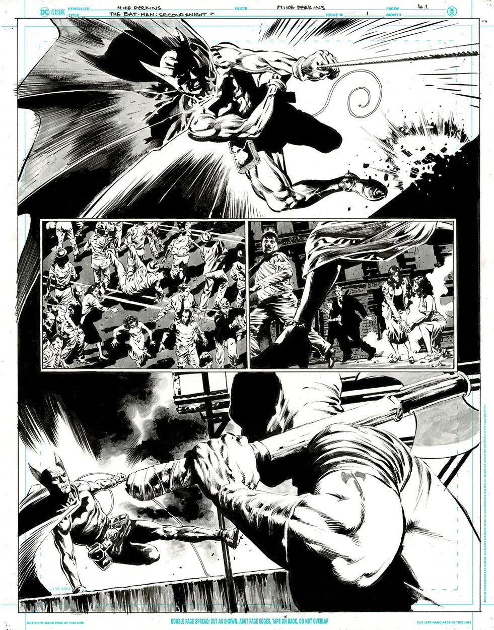 The Bat-Man: Second Knight #1 p.41 - Bat-Man vs Hangman!