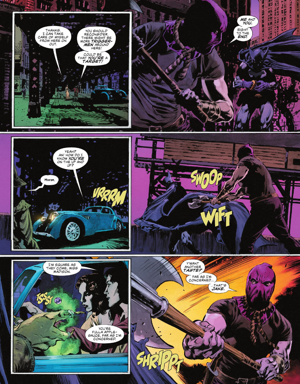 The Bat-Man: Second Knight #1 p.42 - Bat-Man vs Hangman!