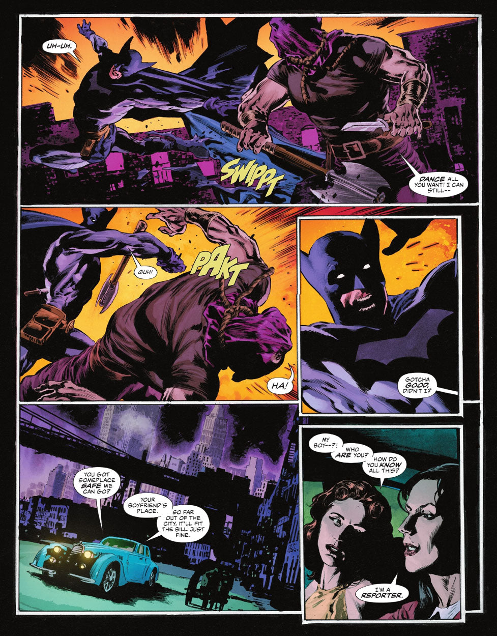The Bat-Man: Second Knight #1 p.43 - Bat-Man vs Hangman!