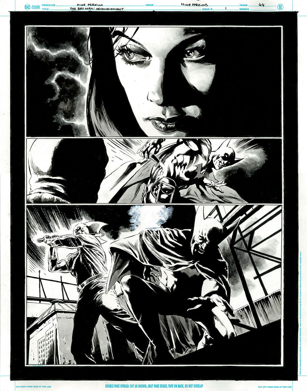 The Bat-Man: Second Knight #1 p.44 - Gorgeous Lois & Bat-Man on the Brink!