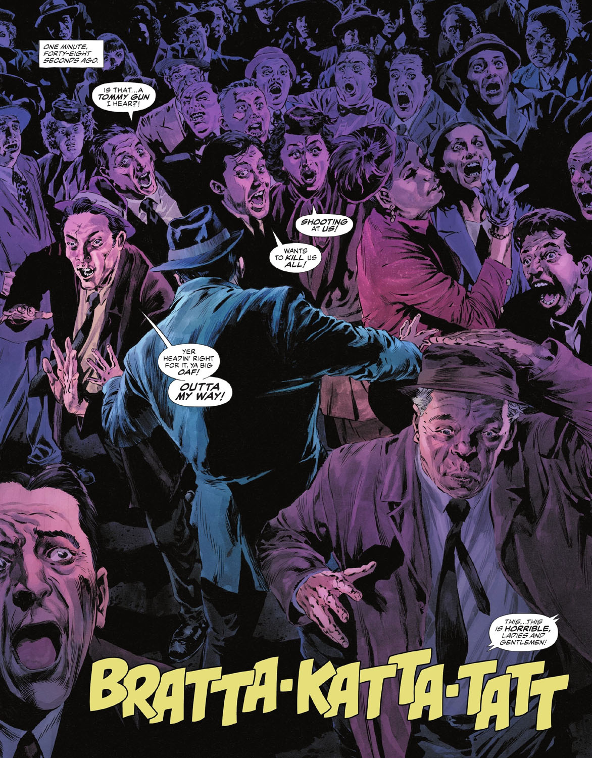 The Bat-Man: Second Knight #2 p.01 - Incredible Crowd Scene!