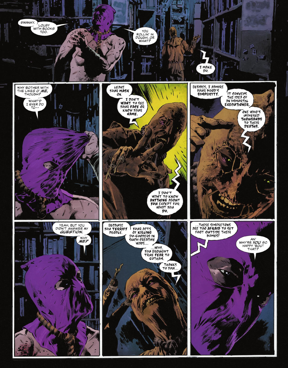 The Bat-Man: Second Knight #2 p.14 - Scarecrow Explains Why He Chose Hangman!