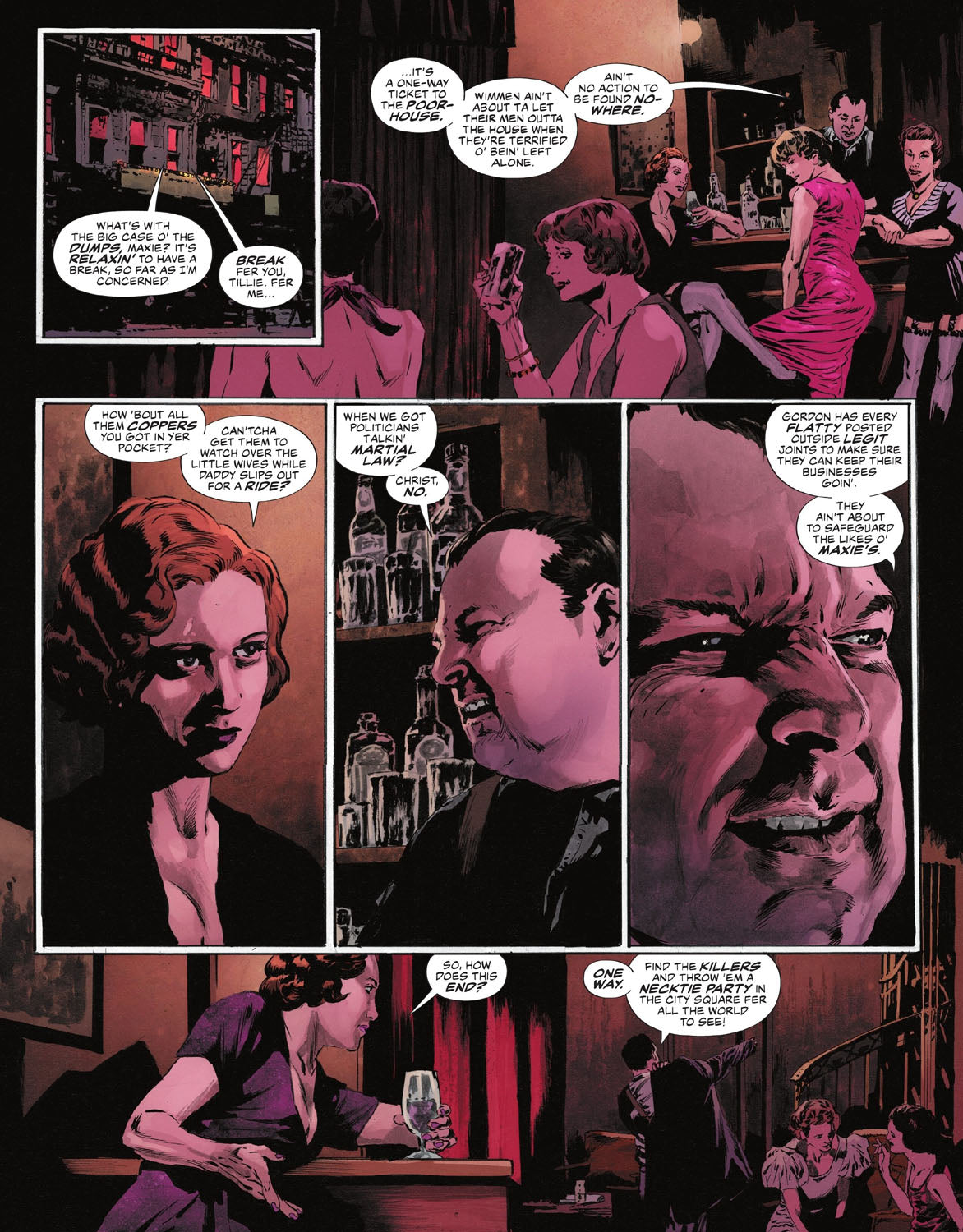 The Bat-Man: Second Knight #2 p.27 - Business is Slow at Maxie’s