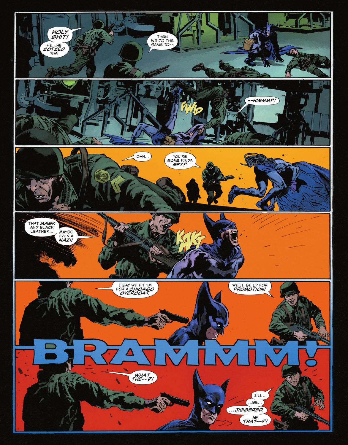 The Bat-Man: Second Knight #2 p.41 - Bat-Man vs Military!