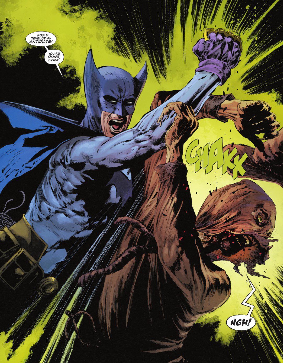 The Bat-Man: Second Knight #3 p.36 - Brass Knuckle Haymaker!