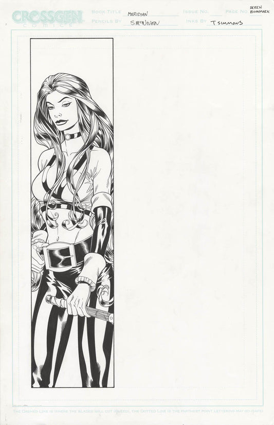 McNiven, Steve - CrossGen Bookmark Art for Meridian