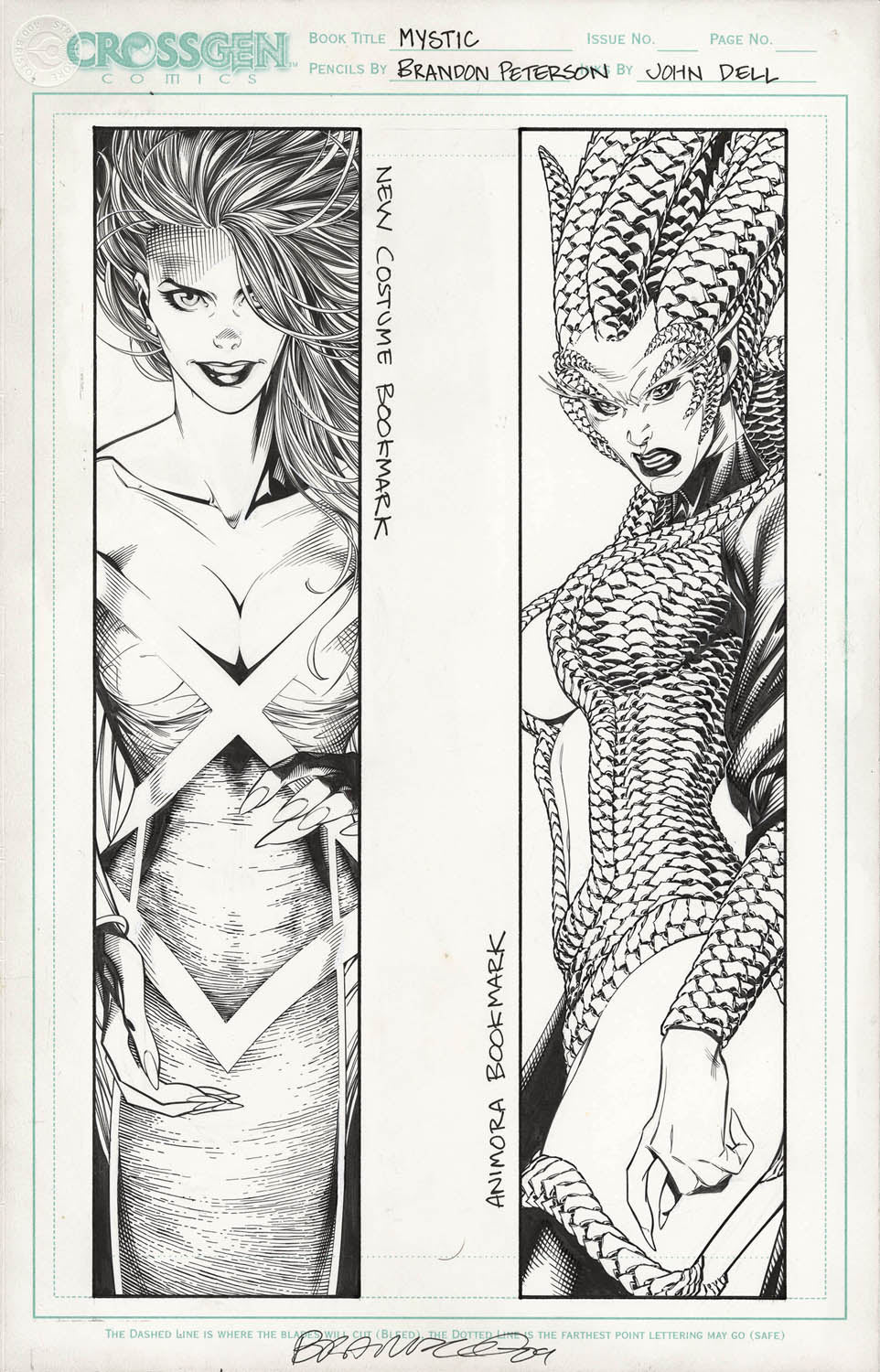Peterson, Brandon - Mystic: Giselle & Animora Bookmark Art!