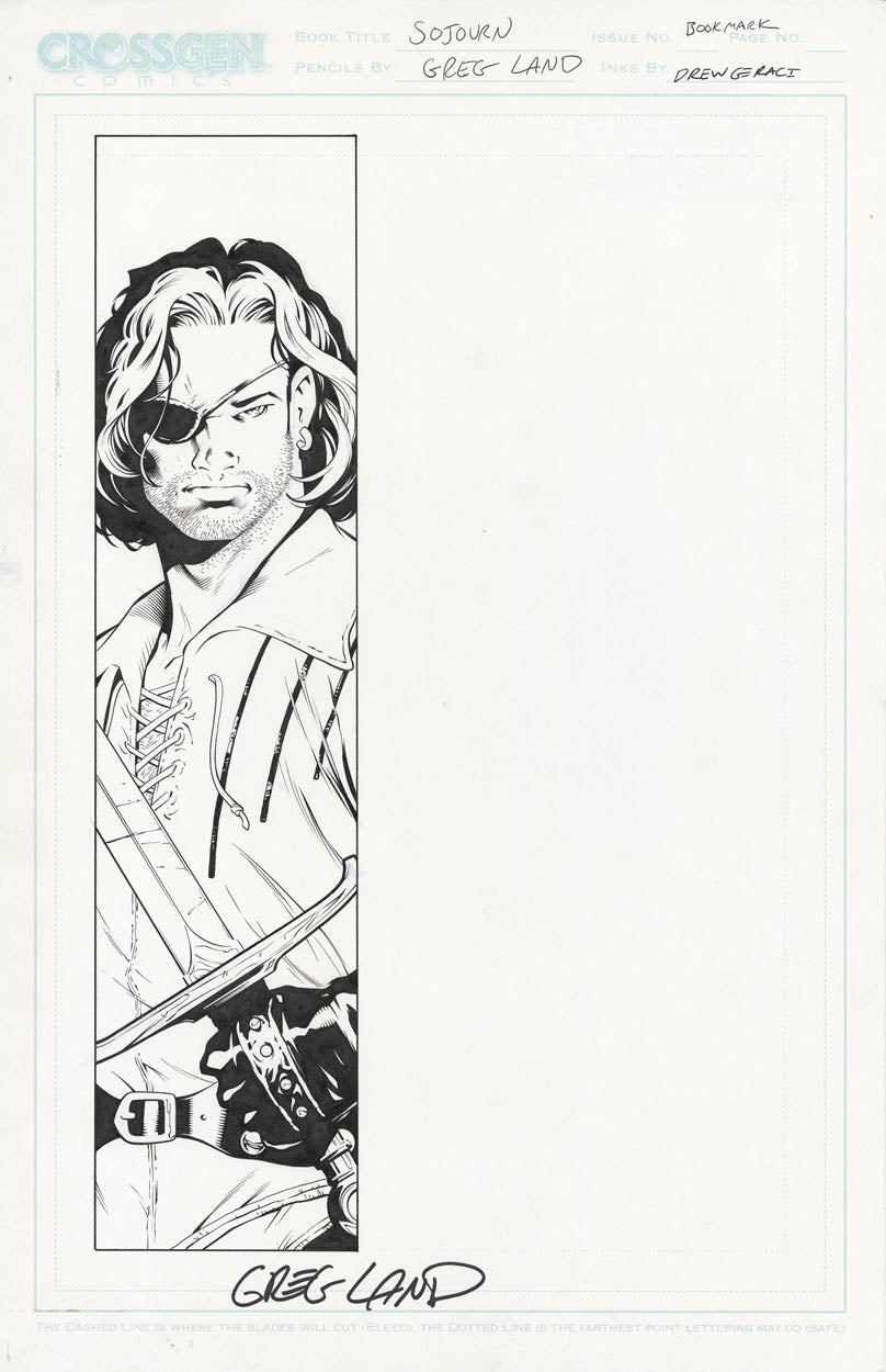 Land, Greg - CrossGen Bookmark Art for Sojourn
