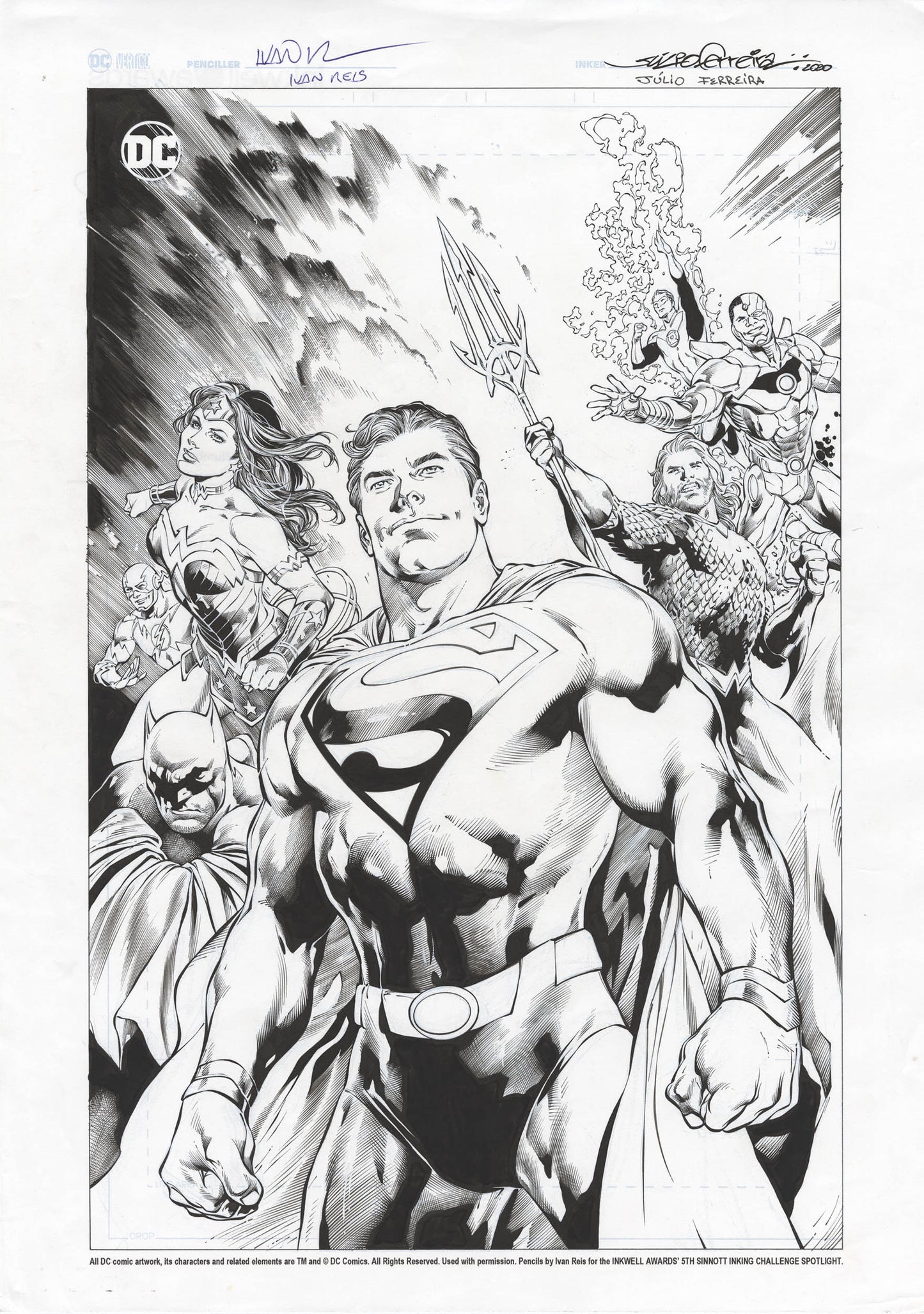 Reis, Ivan - Man Of Steel #1 Blueline Pencils