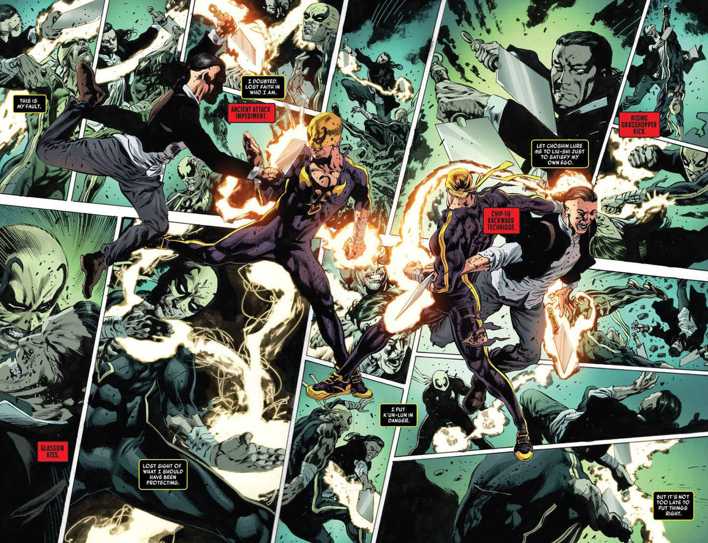 Perkins, Mike - Iron Fist #77 p.14 & 15