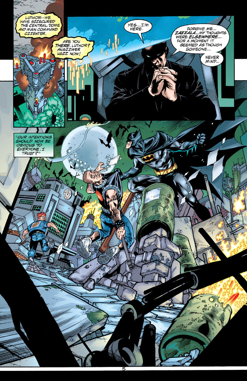 Porter, Howard - JLA #37 p.05 - Batman Scares Off Porter & Dell!