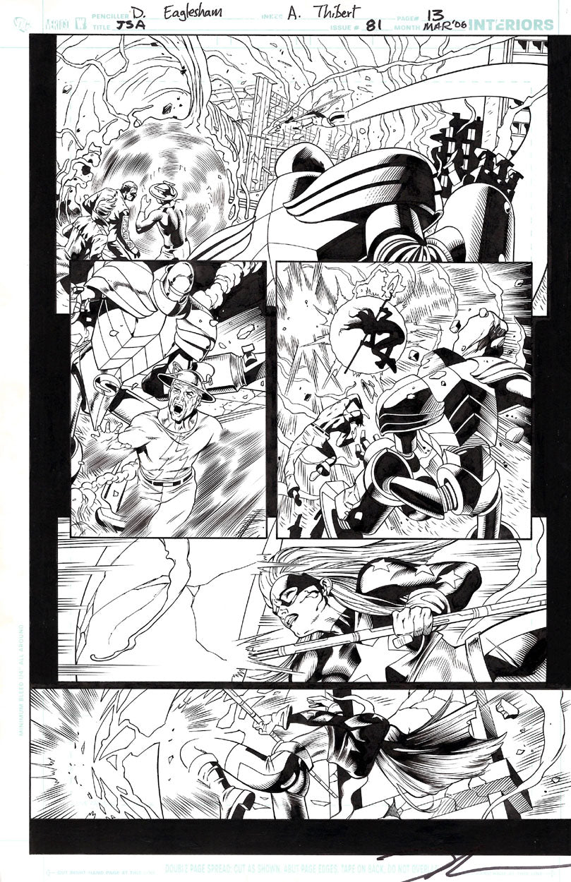 Eaglesham, Dale - JSA #81 p.13 - Stargirl & Flash!