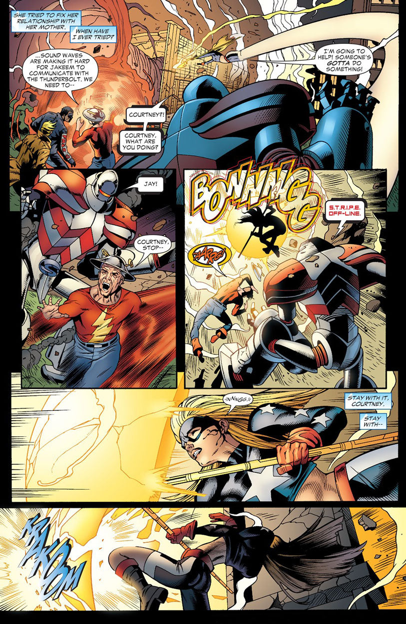 Eaglesham, Dale - JSA #81 p.13 - Stargirl & Flash!