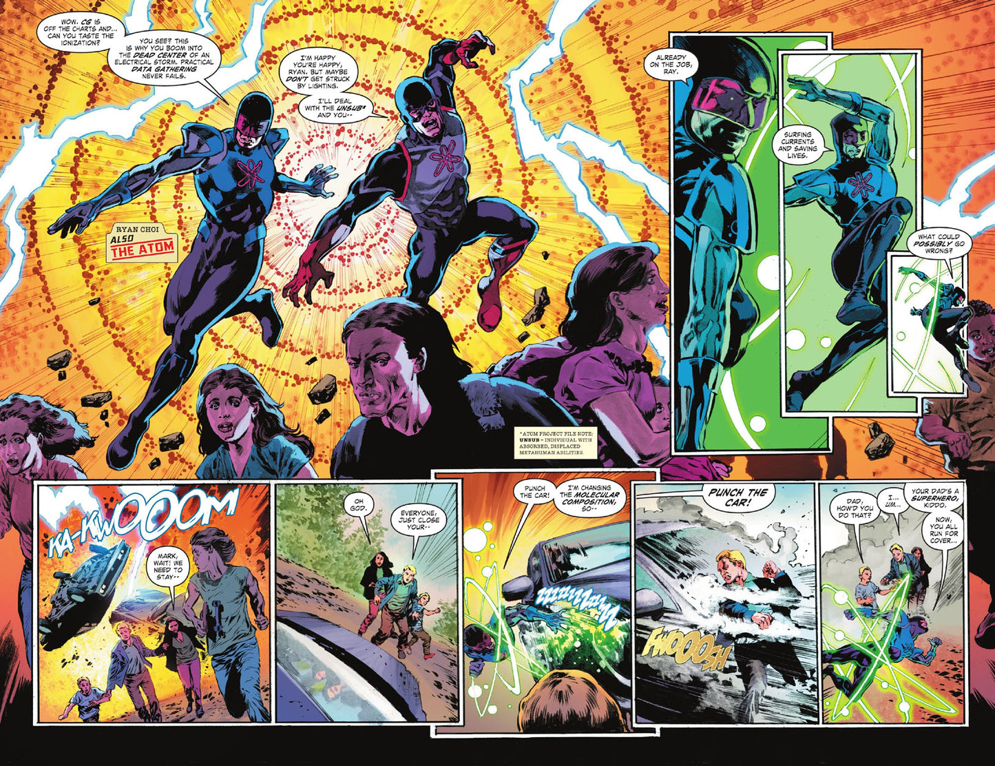 Justice League: The Atom Project #1 p.06 & 07 - The Atom aka Ryan Choi!