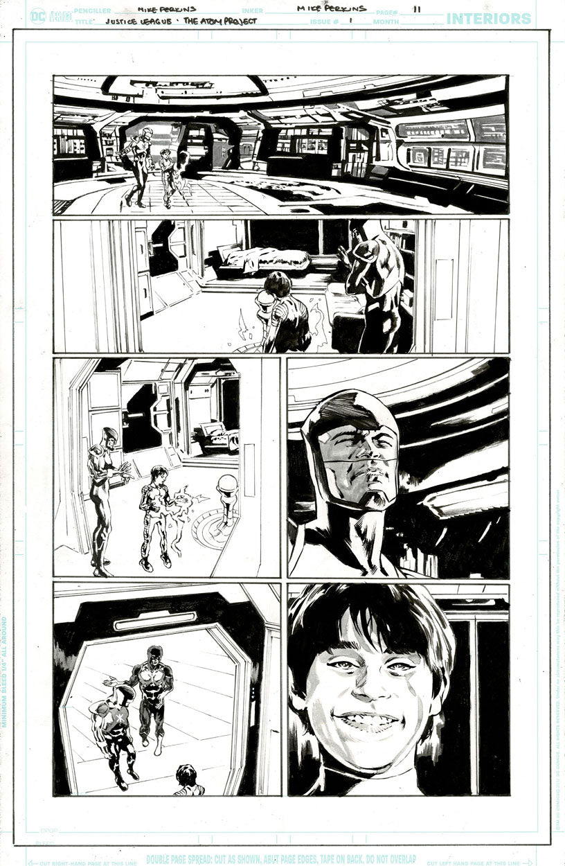 Justice League: The Atom Project #1 p.11 - The Atoms reassure Matthew