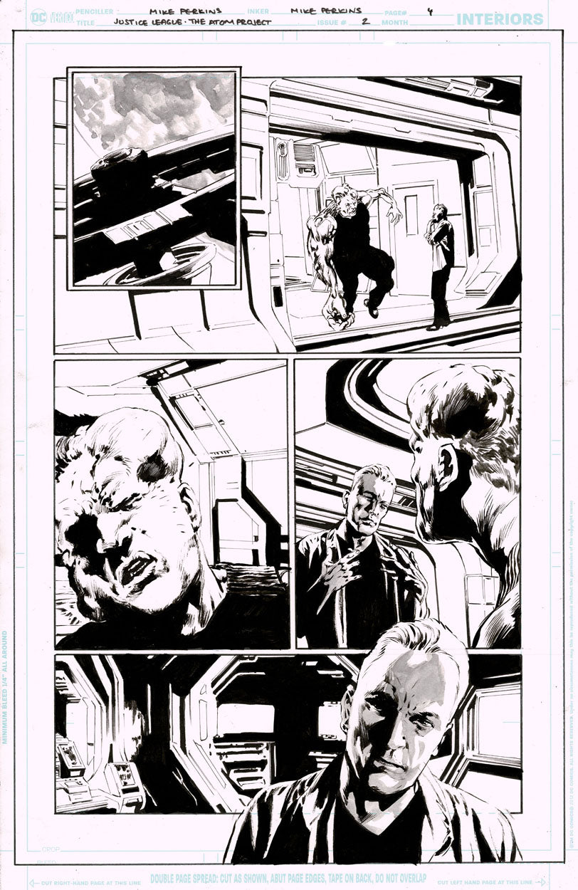 Justice League: The Atom Project #2 p.04 - Atom Smasher aboard Watchtower!