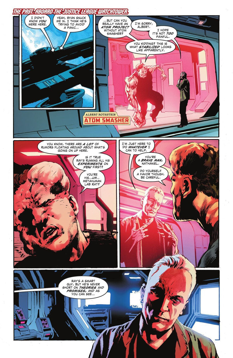 Justice League: The Atom Project #2 p.04 - Atom Smasher aboard Watchtower!