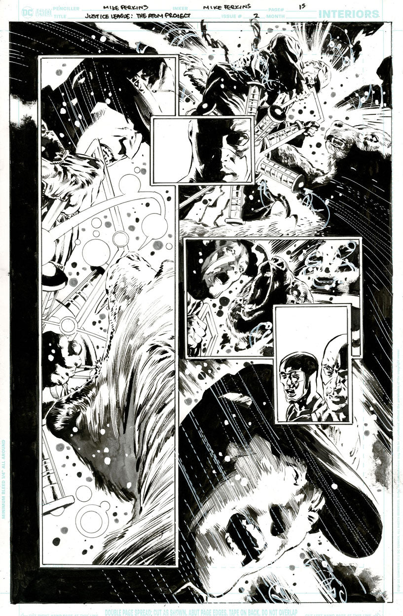 Justice League: The Atom Project #2 p.15 - Atoms vs Grizzly Atom!