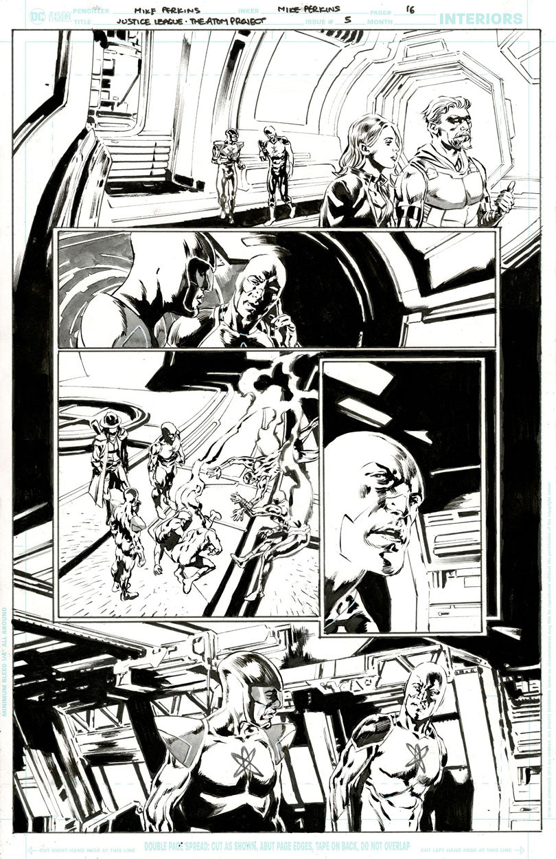 Justice League: The Atom Project #5 p.16 - The Atoms & The Question!