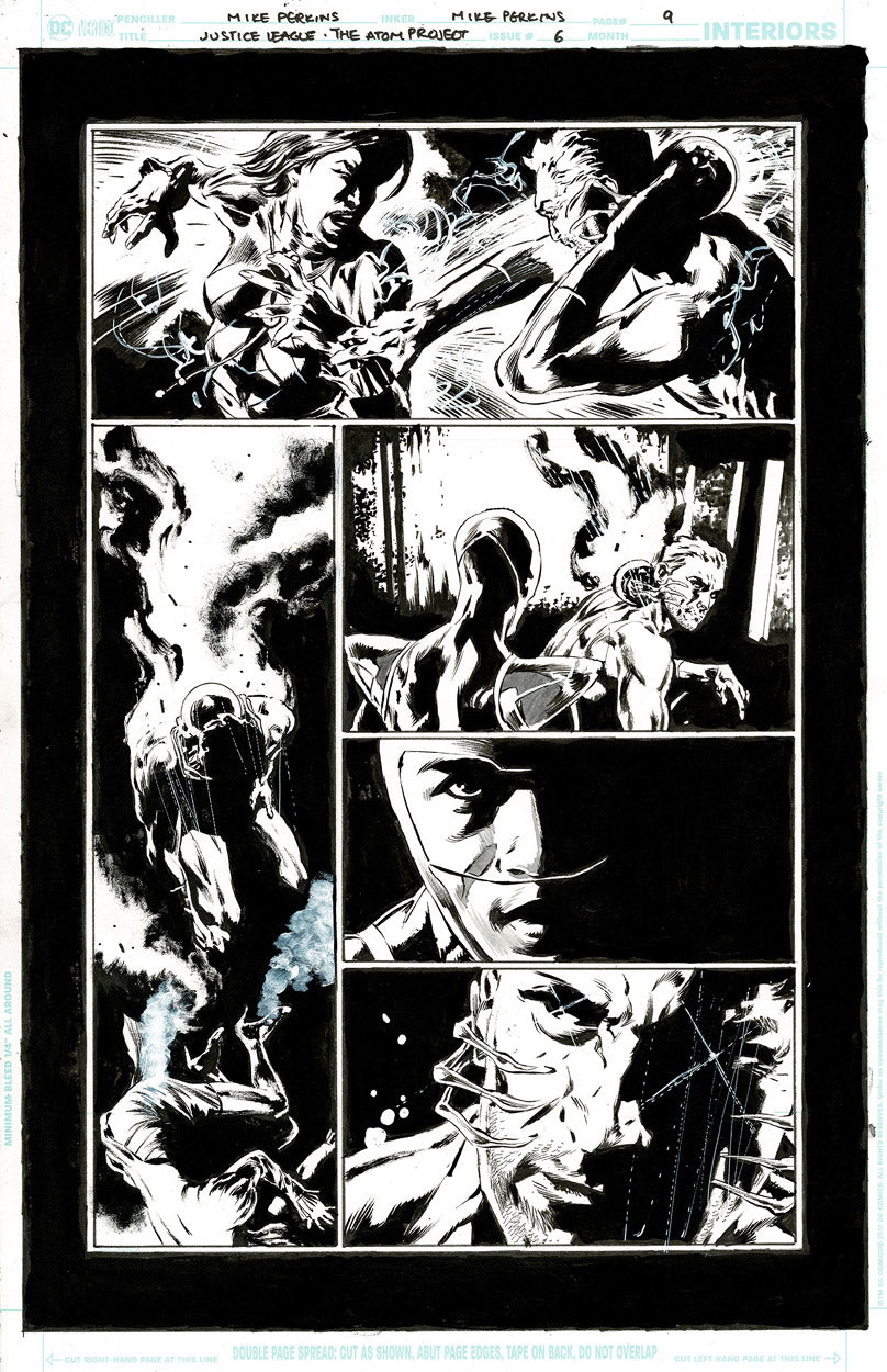 Justice League: The Atom Project #6 p.09 - Captain Atom defeats Pythoness!
