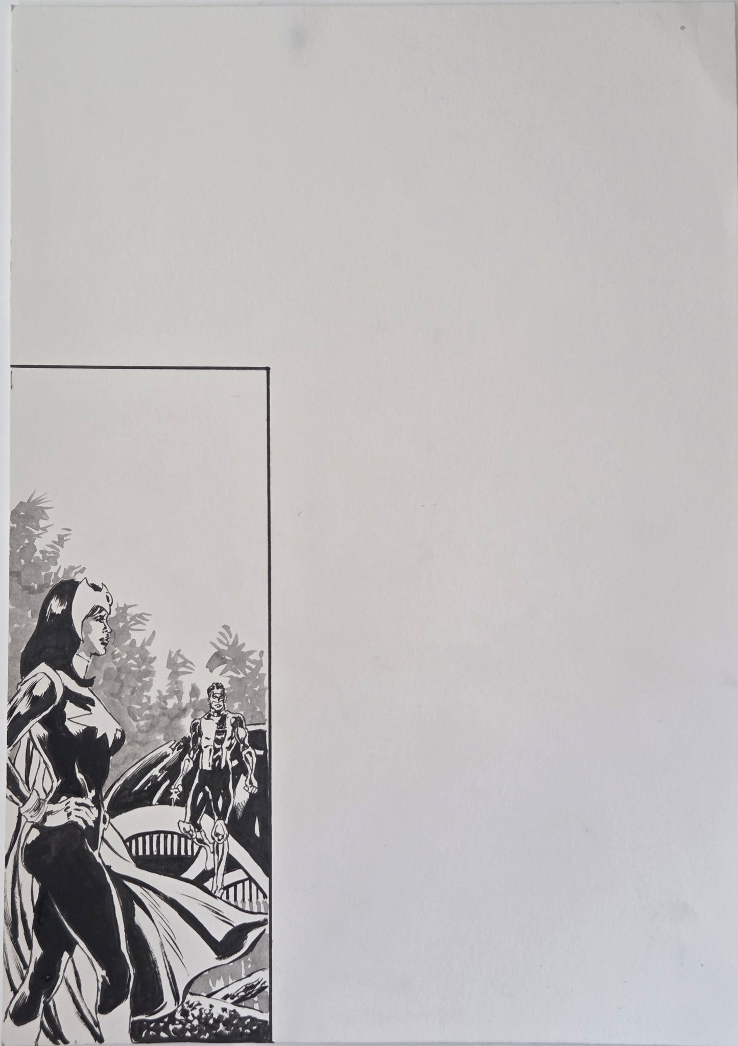 Justice League: The Atom Project #6 p.17 - Unseen Dr Light & Green Lantern Panel!