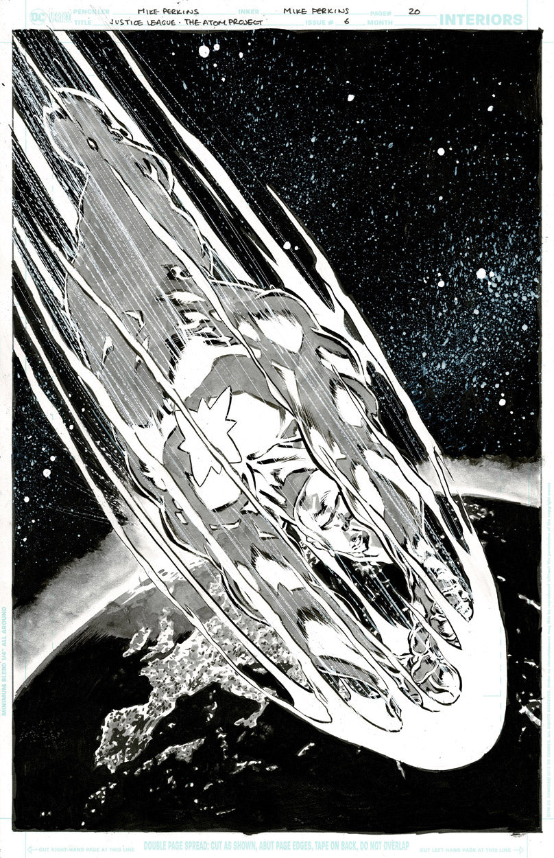 Justice League: The Atom Project #6 p.20 - Title/Credits Splash!