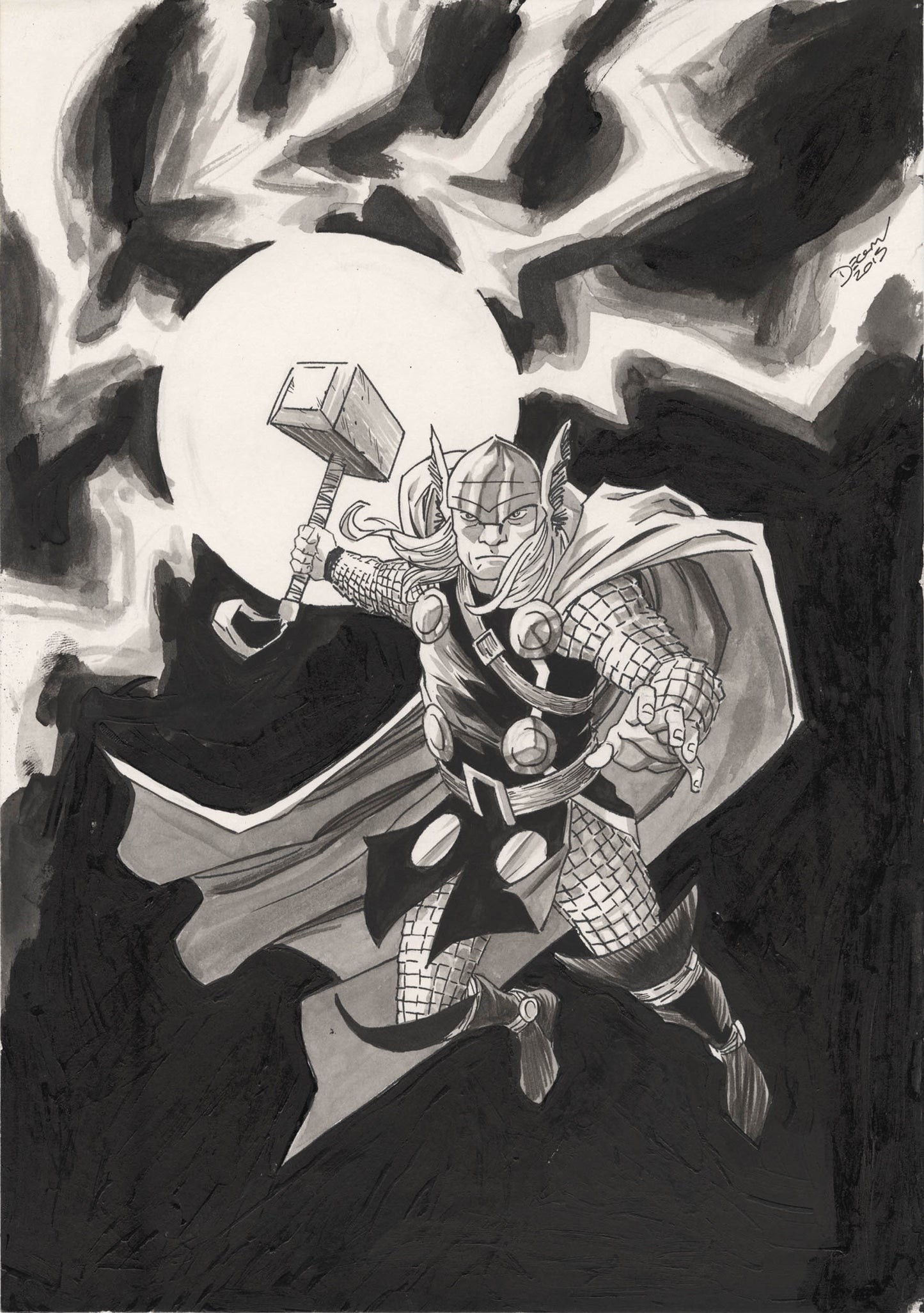 Shalvey, Declan - Thor Illustration