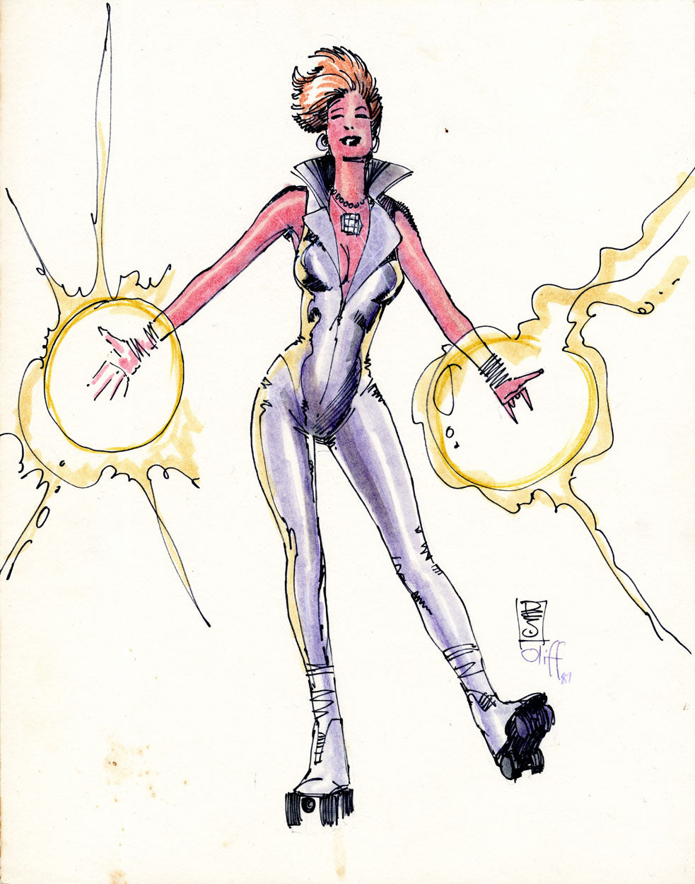 Sienkiewicz, Bill - Vintage Dazzler Illustration