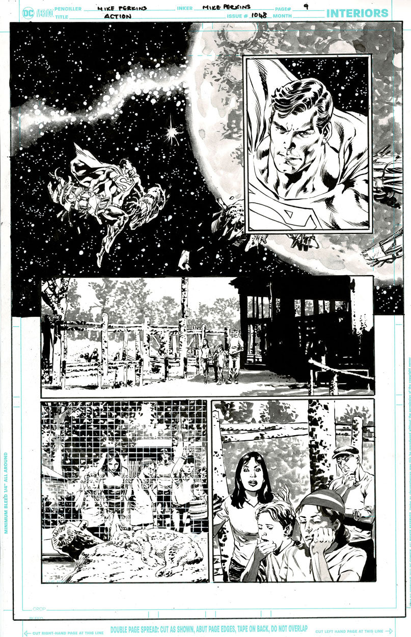 Action Comics #1048 p.09 - Superman in Space!