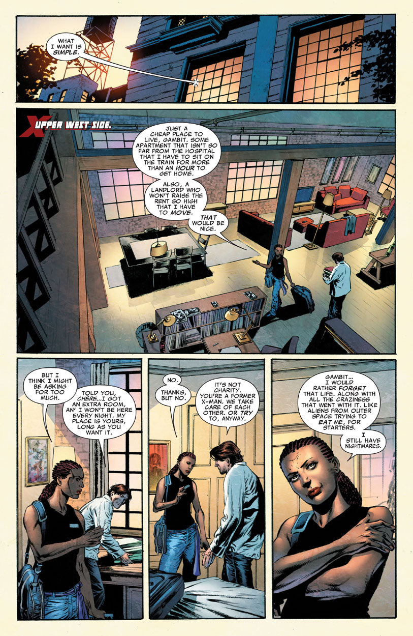 Astonishing X-Men #48 p.09 - Gambit & Cecilia!