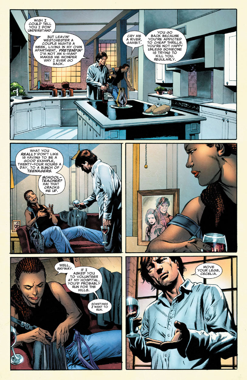 Astonishing X-Men #48 p.10 - Gambit & Cecilia!