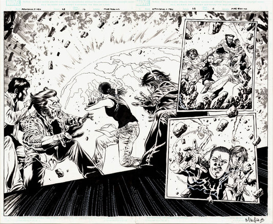 Astonishing X-Men #48 p.14&15 - Double Page Splash!