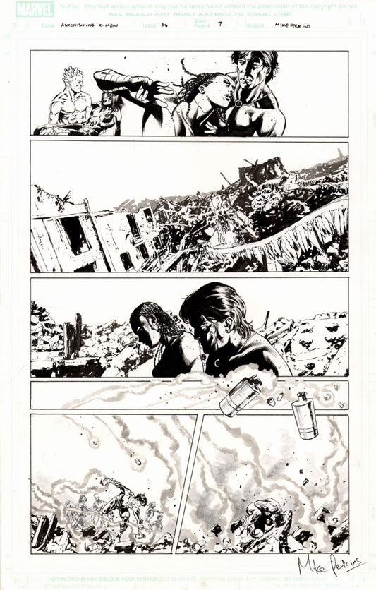 Astonishing X-Men #54 p.07 - Gambit, Iceman & Karma!